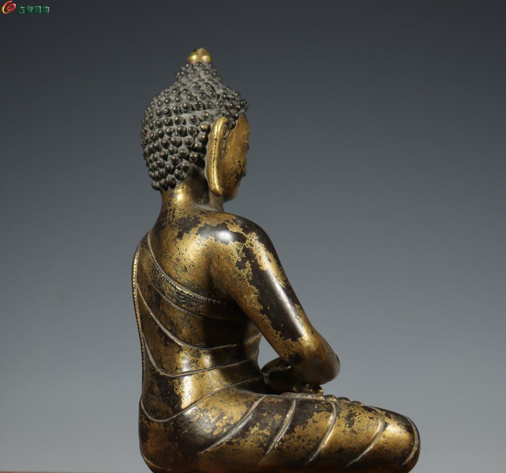 旧藏 铜鎏金 泥金阿弥陀佛6.jpg