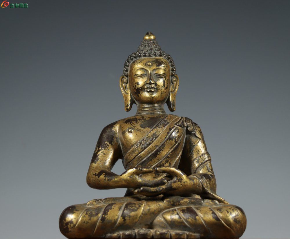 旧藏 铜鎏金 泥金阿弥陀佛1.jpg