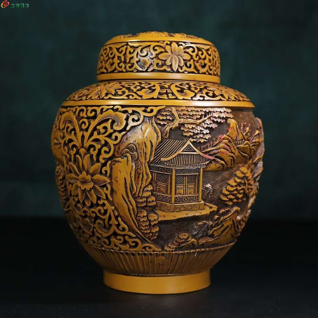 旧藏剔黄漆器山水图罐2.jpg