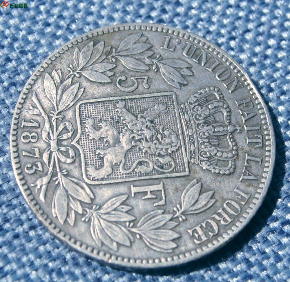 美品1873年比利时25克面皇冠雄狮5法郎大银圆局2.jpg