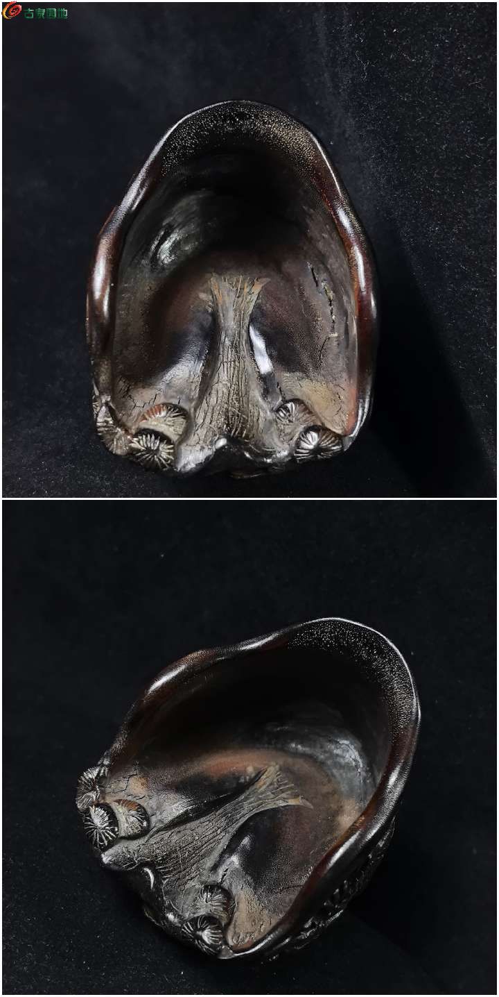 蹄形松下老者精美纹饰爵杯鱼籽纹4.jpg