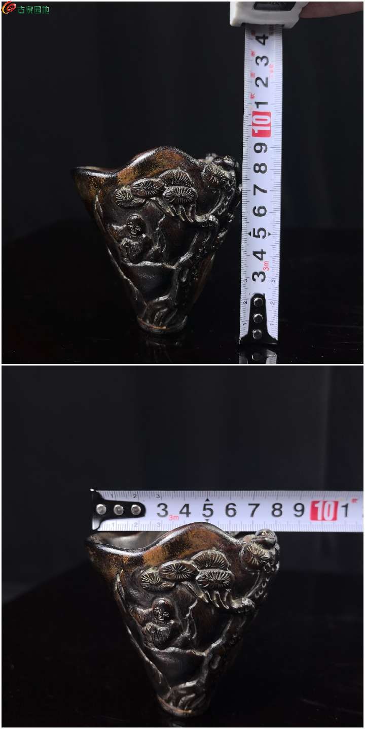 蹄形松下老者精美纹饰爵杯鱼籽纹8.jpg