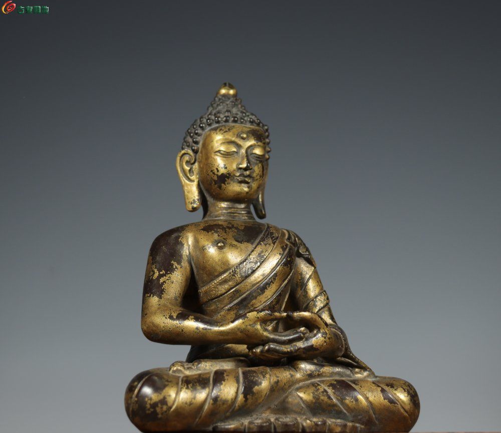 旧藏 铜鎏金 泥金阿弥陀佛8.jpg