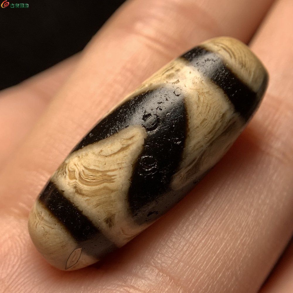 藏传百年尖子生大福利至纯系镶蚀牙黄虎牙天珠美品3.jpg