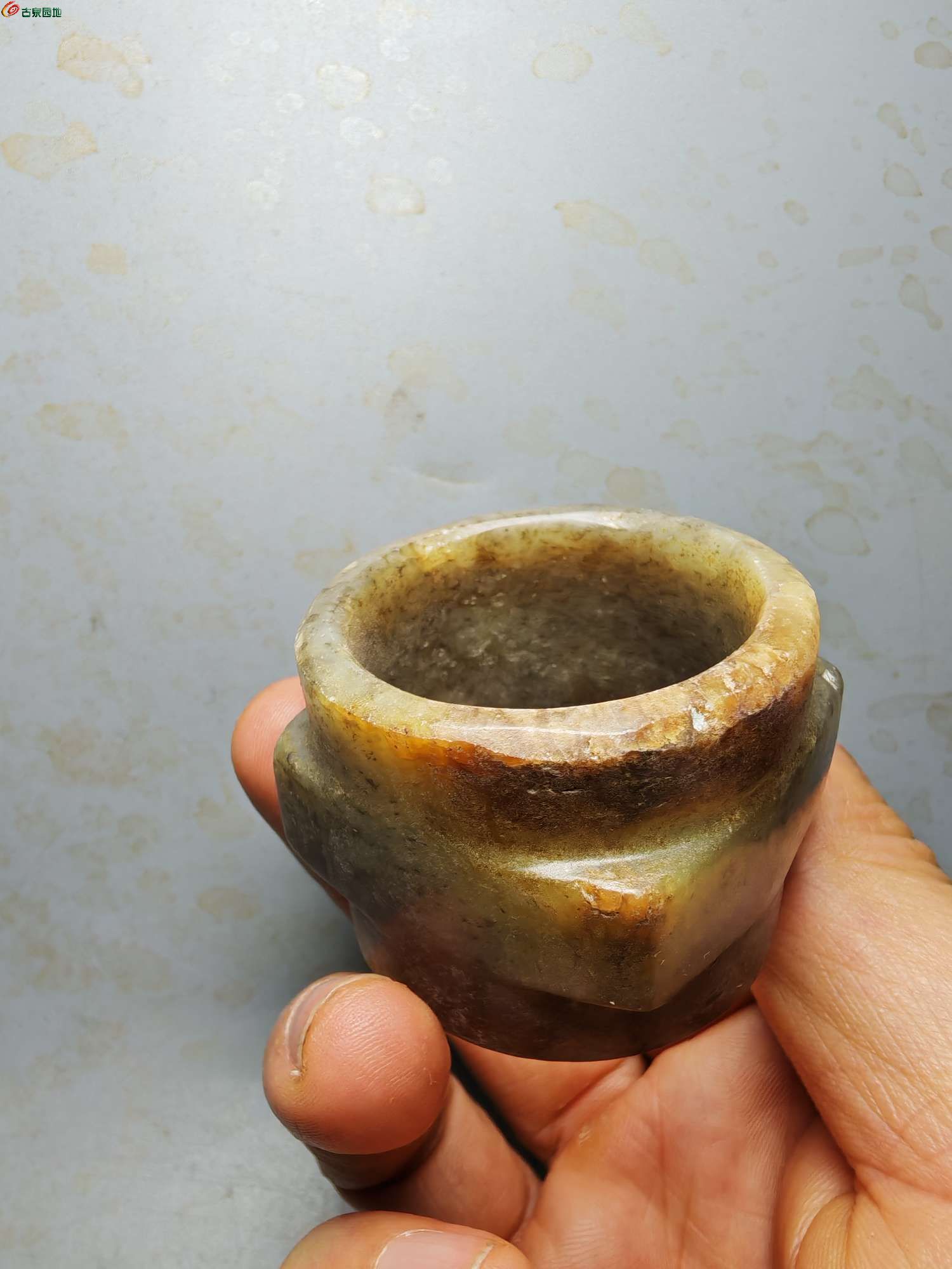 高古时期风格和田玉琮2.jpg