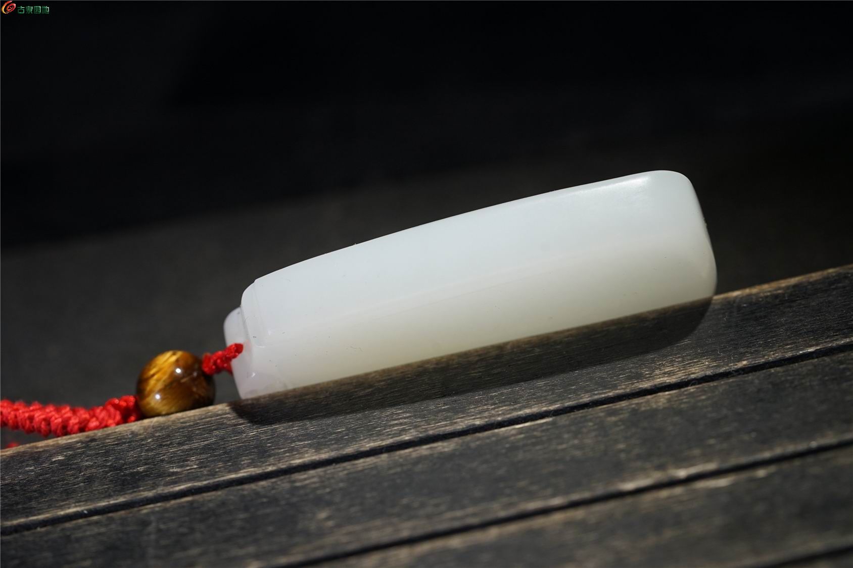 平安无事牌】：69.4g新疆和田玉-羊脂白玉吉祥挂件（附鉴定证） - 玉品