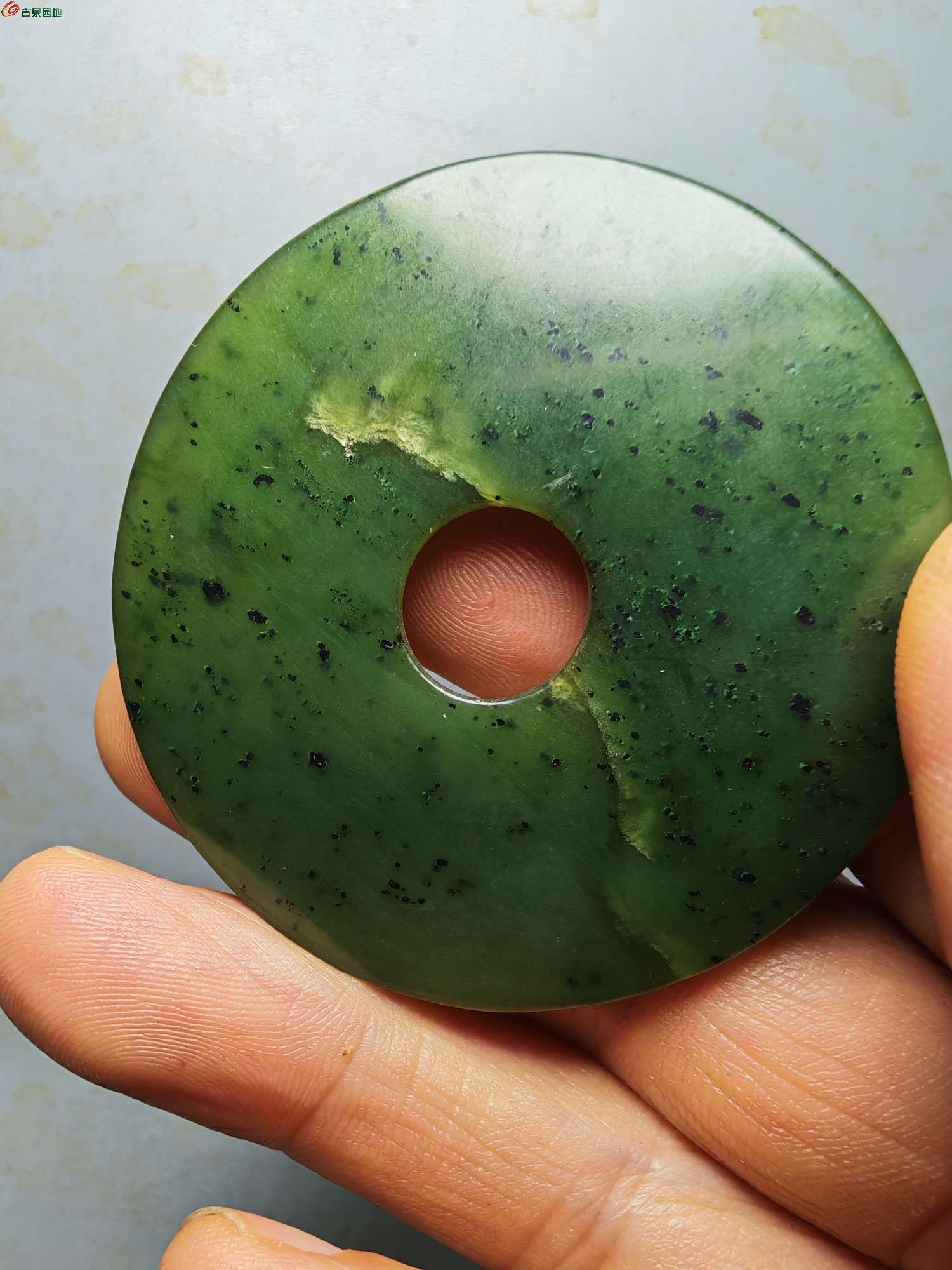 高古风格素面和田玉璧7.jpg