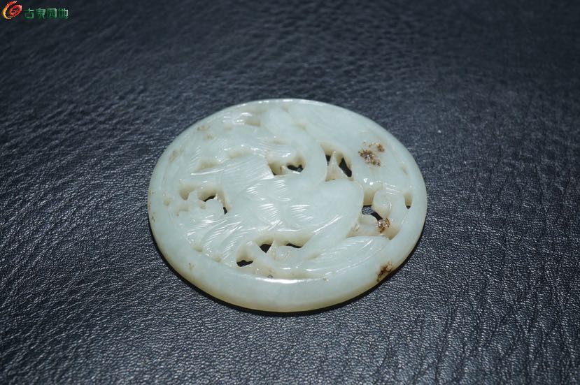 明清老和田玉镂空仙鹤花片6.jpg