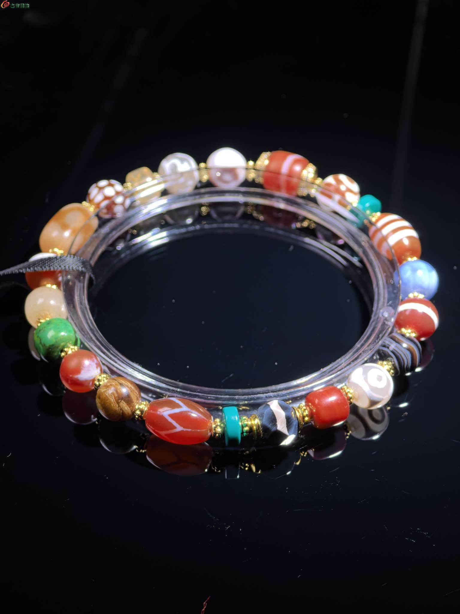 西亚各种珠子天珠缠丝等多宝古珠时尚手链C款9.jpg