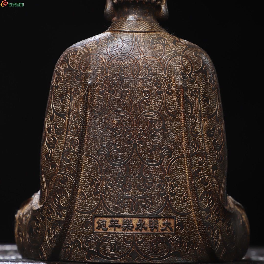 居家供奉宗教 铜 泥金释迦摩尼佛佛像造像8.jpg