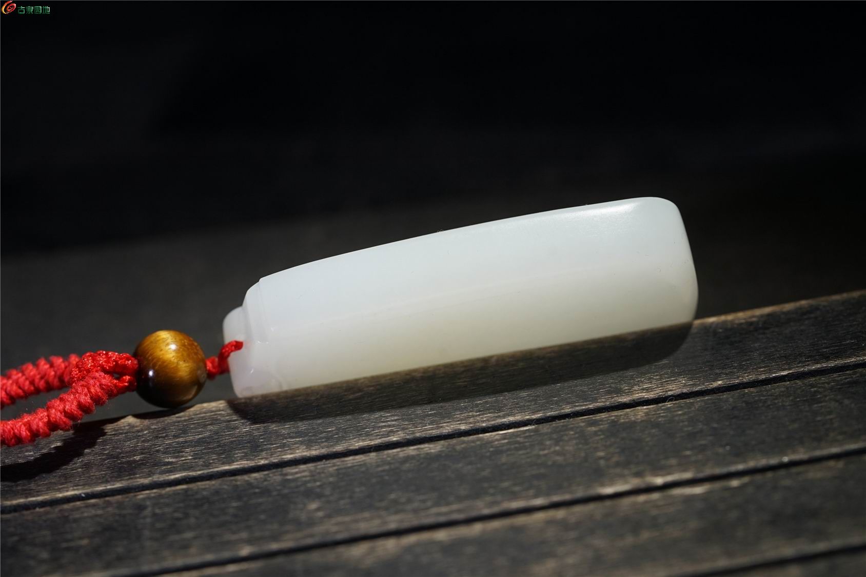 平安无事牌】：69.4g新疆和田玉-羊脂白玉吉祥挂件（附鉴定证） - 玉品