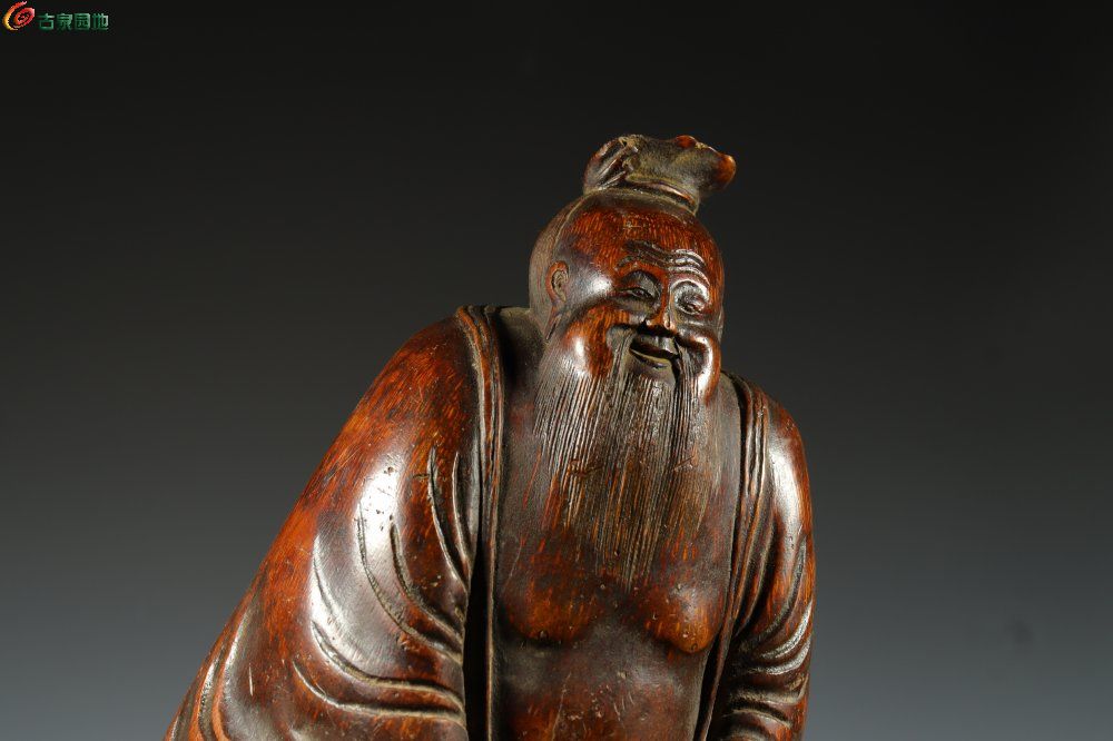 旧藏 竹雕刻寿星摆件2.jpg