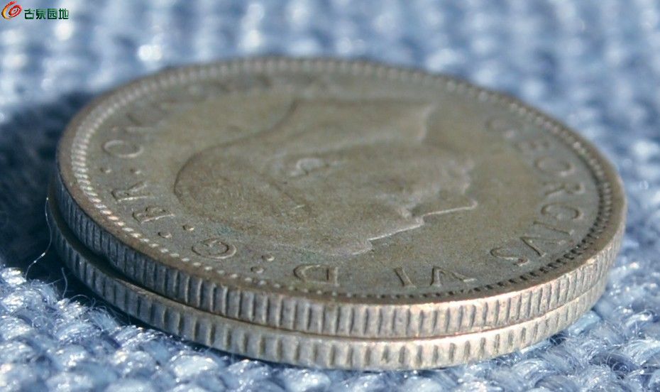 1946年英国皇冠6便士银币和1921年雄狮6便士银币2枚局6.jpg