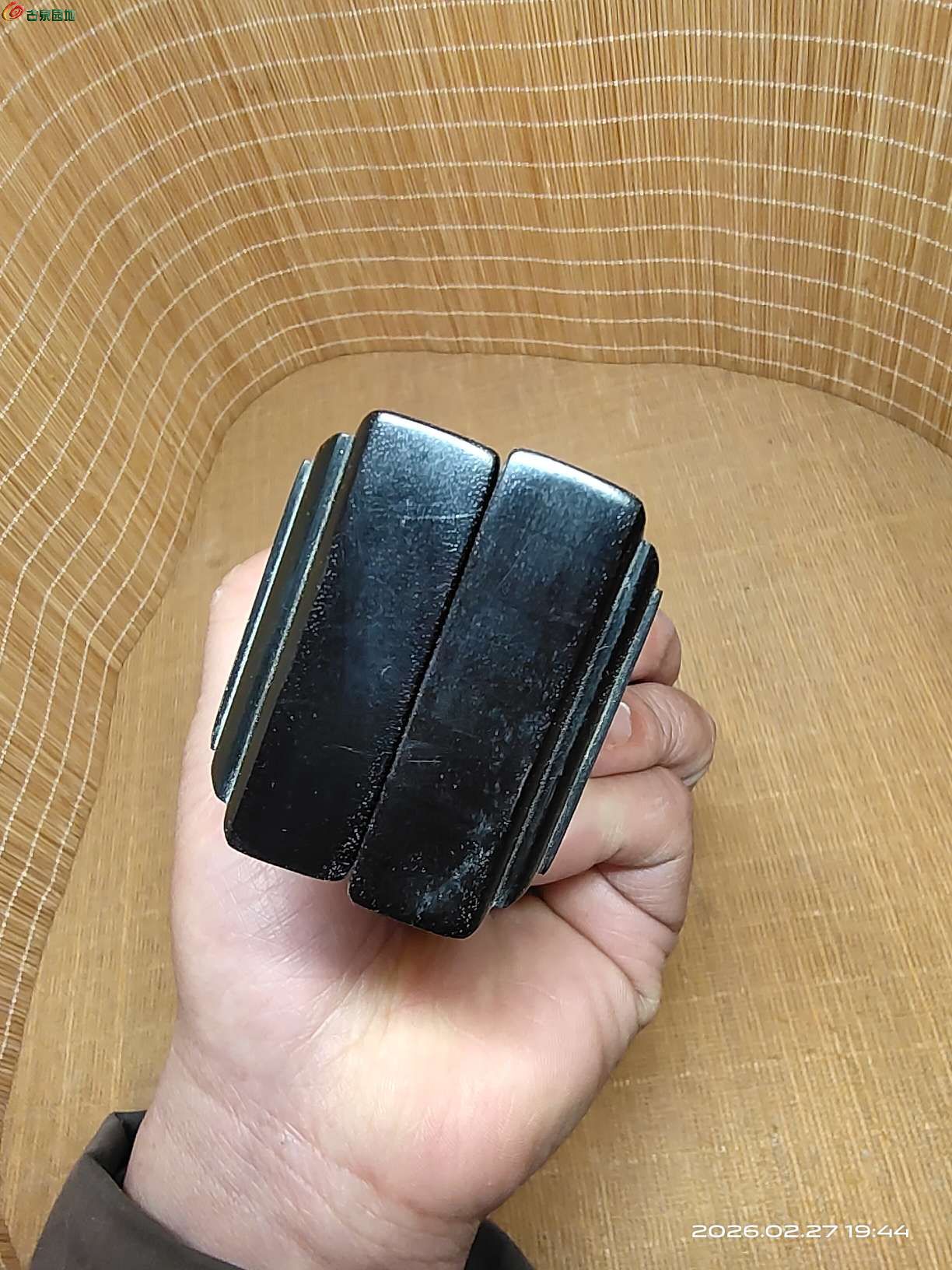 老紫檀刻铭文镇纸一对7.jpg