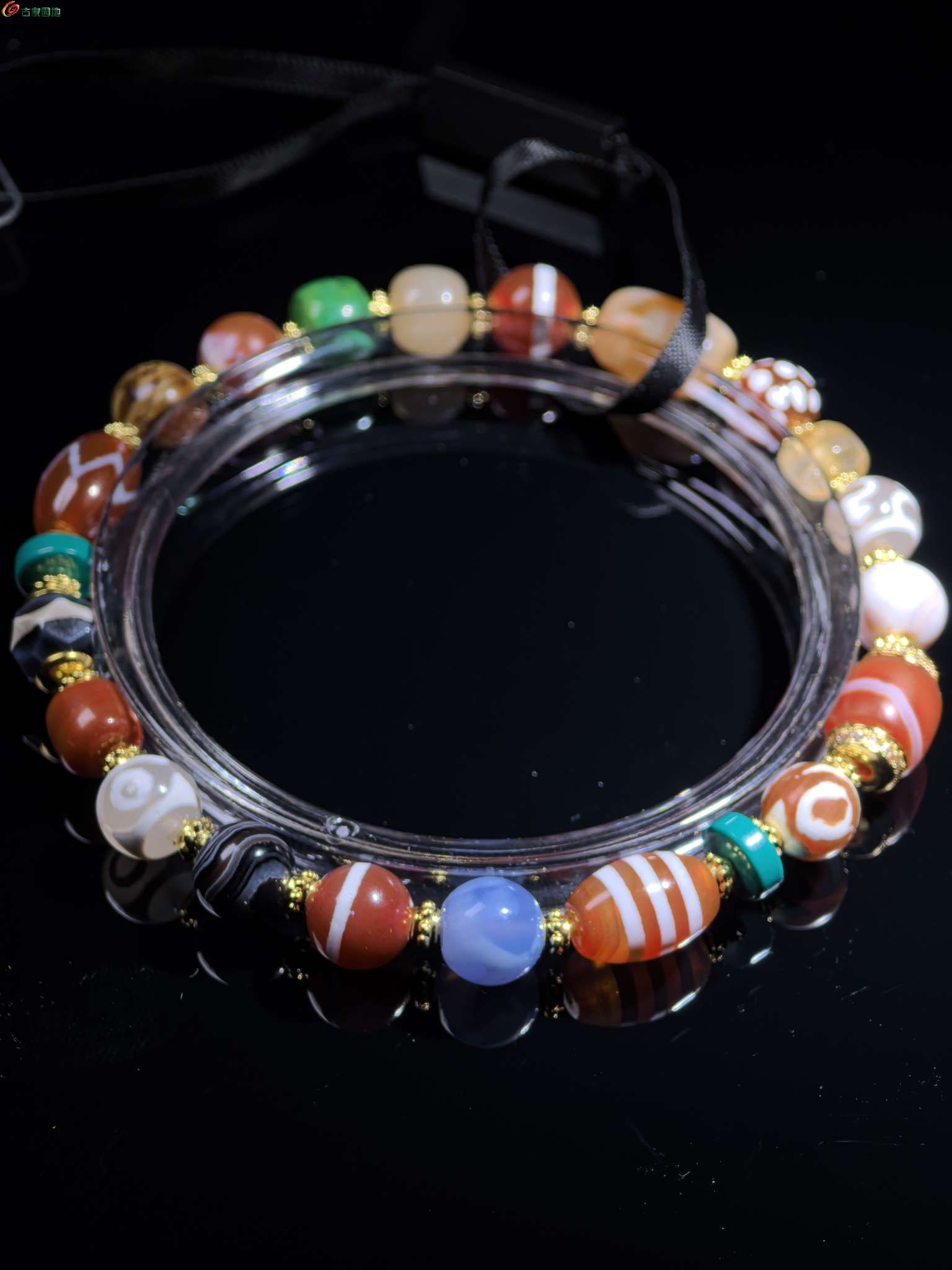 西亚各种珠子天珠缠丝等多宝古珠时尚手链C款8.jpg