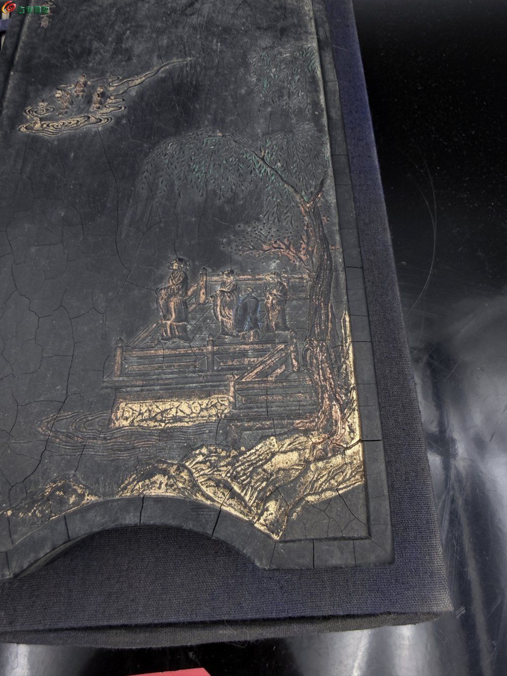 唐阁 徽歙程君房墨羽化三清 特细松烟研磨细腻轻微老裂2.jpg