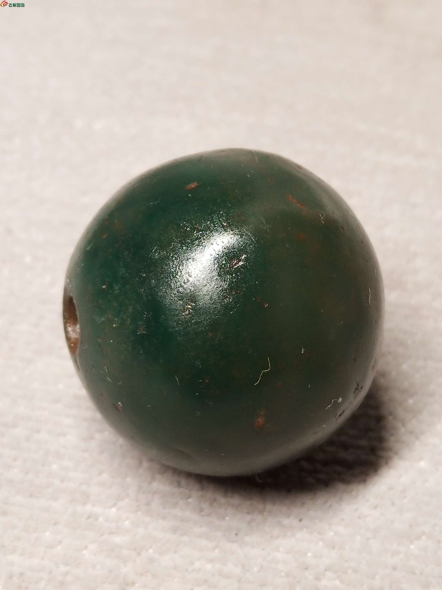 仅有 尺寸近30mm 满风化 彩色玛瑙大圆球球2.jpg
