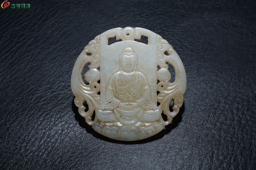 明清老和田玉玉佛牌挂件1.jpg