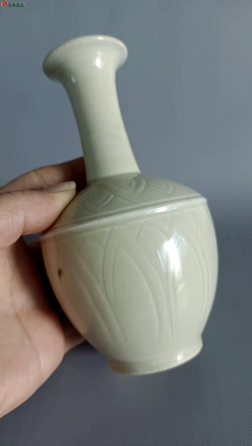 旧藏精品 &nbsp;带款定窑瓶 (7).jpg