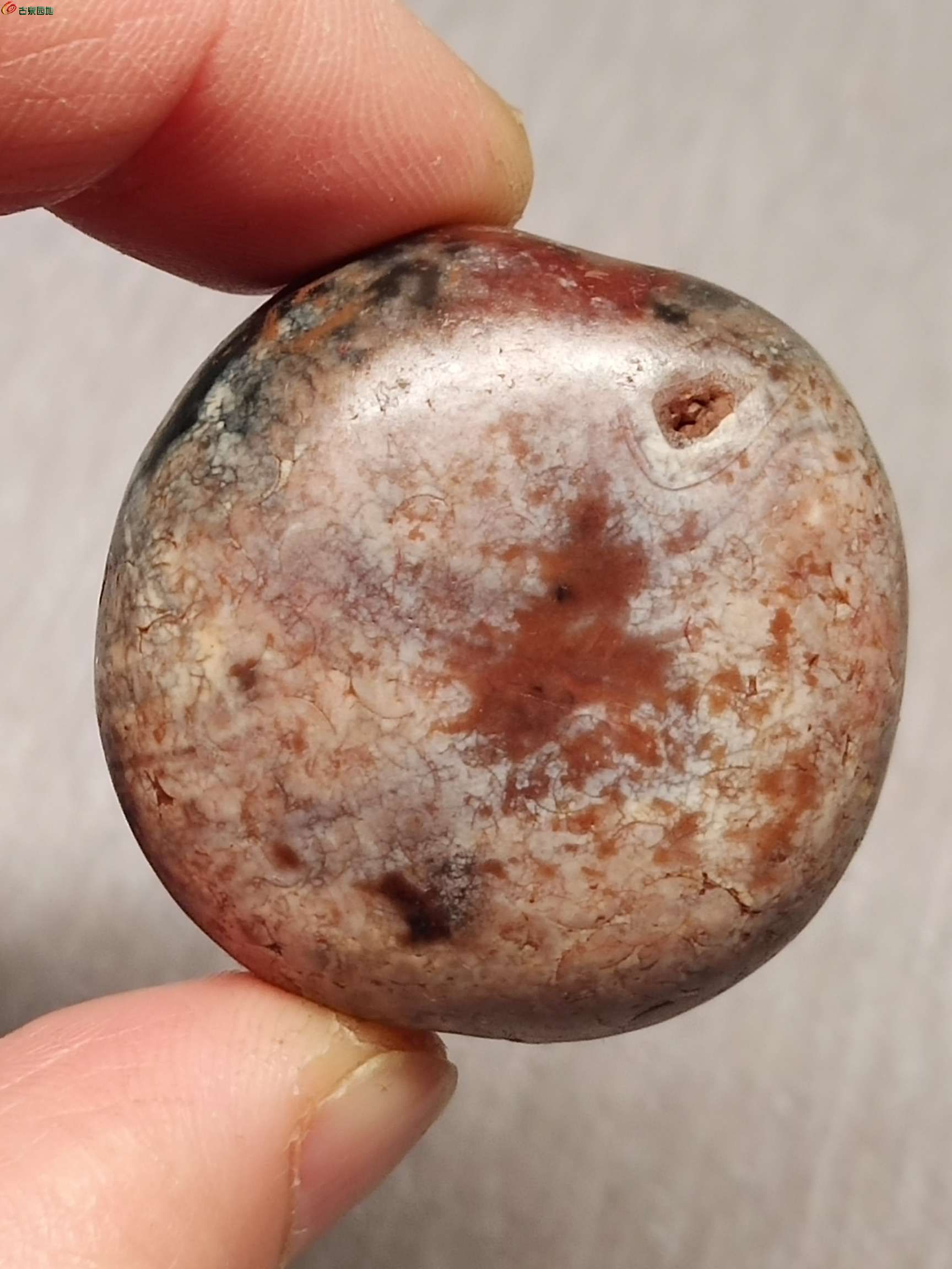 尺寸33+mm 灰皮糖色玛瑙大扁珠1.jpg