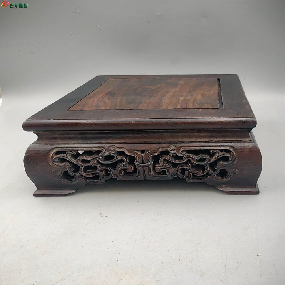 唐阁 日本 实木雕刻摆件底座做工细致镂空雕刻7.jpg