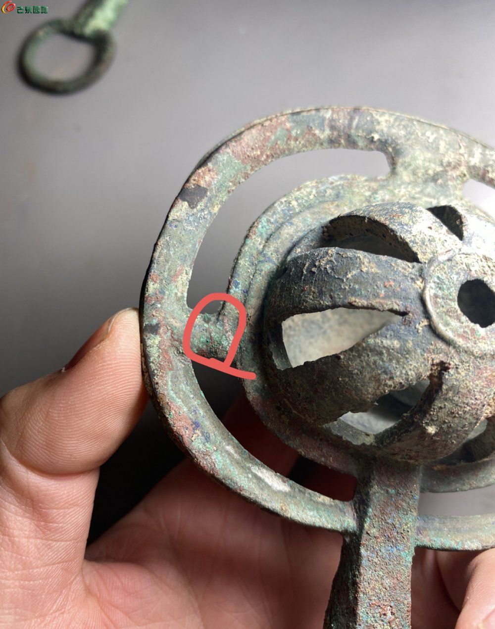 大型精品，铜质品相都很好，声音响亮，最后一图红圈处有点裂有修9.jpg