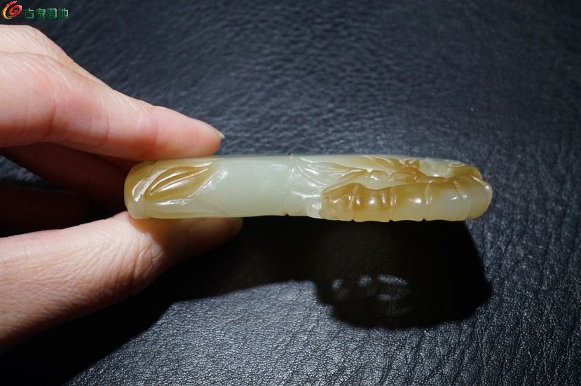 明清老和田玉竹节水盂文房件7.jpg