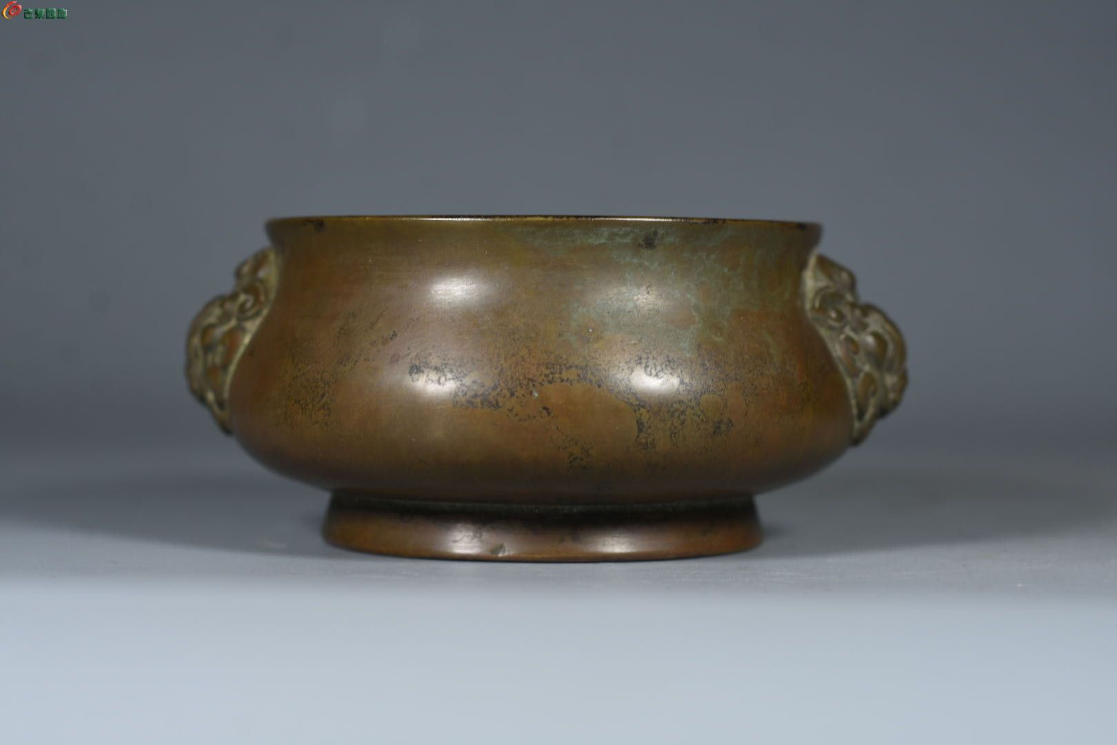 精品典藏厚胎狮耳炉铜炉香炉摆件5.jpg