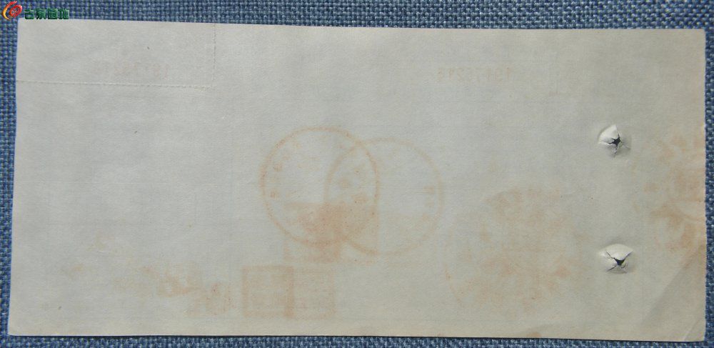 建国初期1958年中国人民银行现金支票土产部2000元已作废局4.jpg