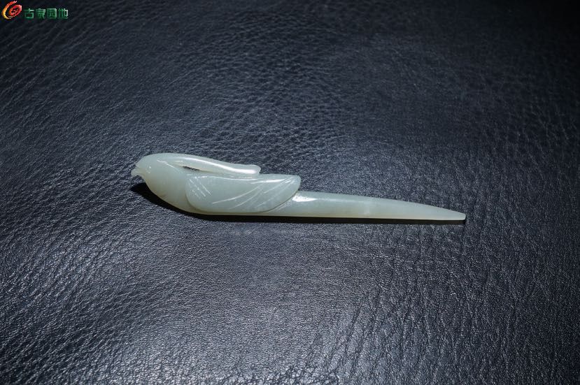 明清老和田玉凤凰发簪茶拨b1.jpg