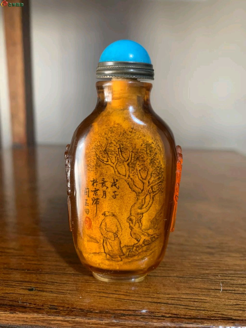 清代老琉璃内画鼻烟壶， - 文玩金银玉器信息区- 古泉社区