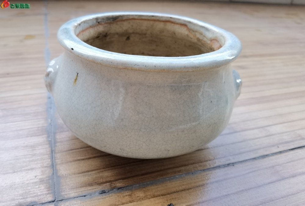 清代石湾双狮香炉一个- 历代陶器瓷器- 古泉社区