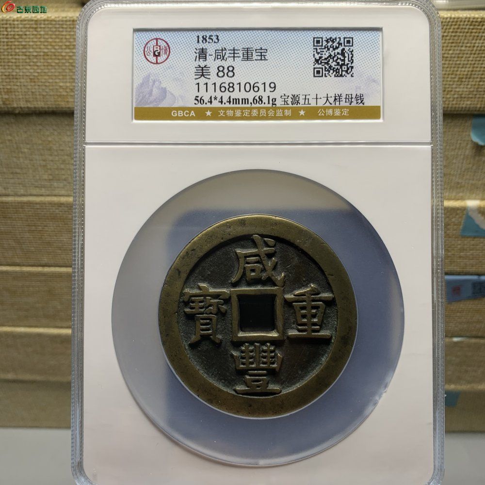 咸丰宝源当五十大样母钱
