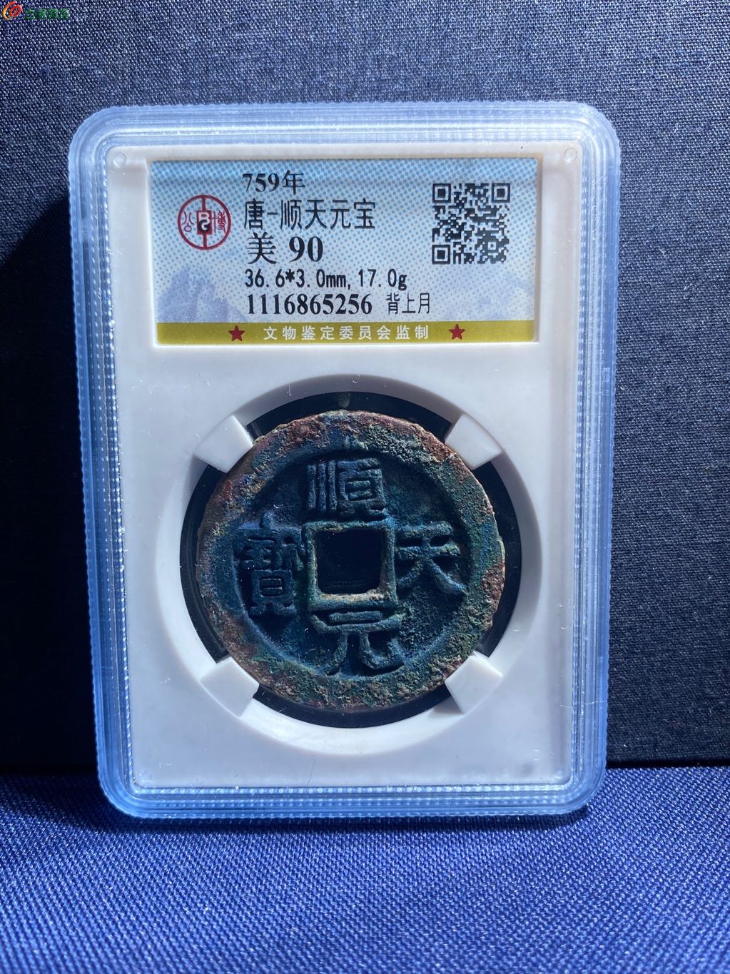 顺天元宝背上月