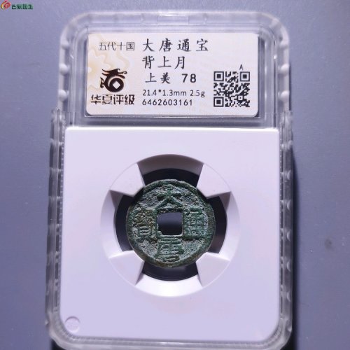 大唐通宝背上月