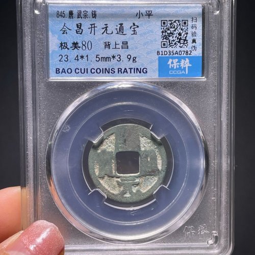 会昌开元通宝背上昌