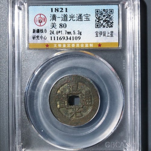 道光通宝宝伊背上星