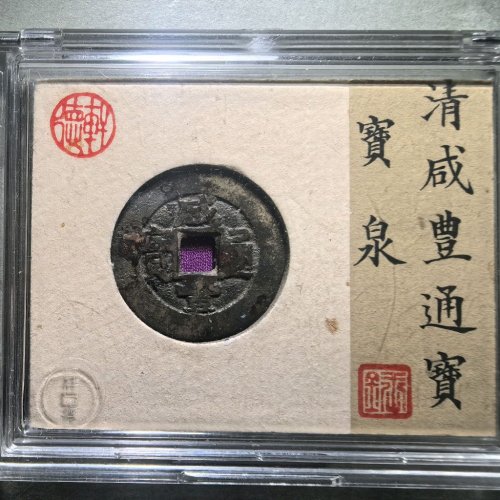 咸丰通宝宝泉大样