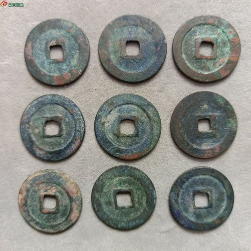 7S-10祥符元宝小平:版别不错，请自斟。①~⑥狭元大样增订本七级；⑦⑧狭元小字八级⑨阔元大样面右下星增订本八级。