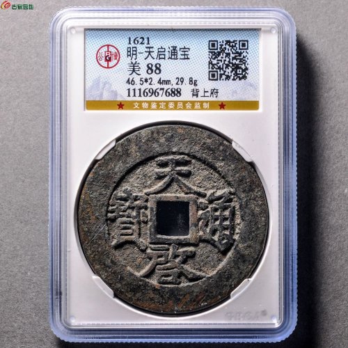 天启通宝背上府